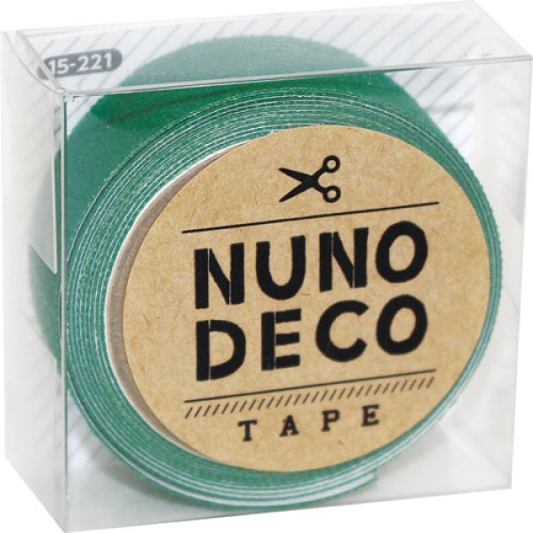画像1: (KA15-221)　ヌノデコテープ 【はっぱ】 幅1.5cm 布デコ 名前テープ ハンドメイド 手芸 ネーム 布製 布マスキングテープ (1)