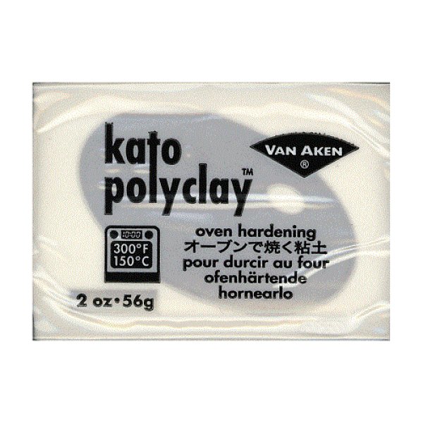 画像1: (deco50)  オーブン 粘土kato polyclay メタリックパール 56g ポリマークレイ 粘土細工 クレイアート クレイクラフト (1)