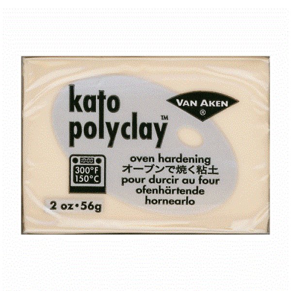 画像1: (deco49)  オーブン 粘土 kato polyclay ベージュフレッシュ 56g ポリマークレイ 粘土細工 クレイアート クレイクラフト (1)