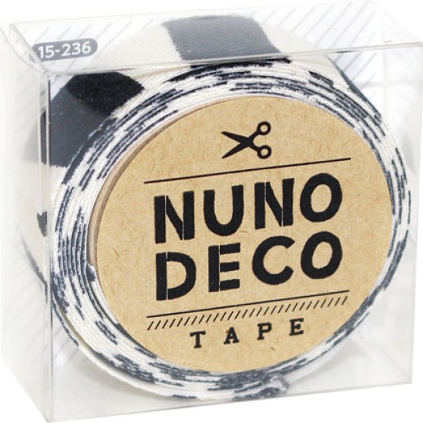 画像1: (KA15-236)　ヌノデコテープ 【しまうま】 幅1.5cm 布デコ 名前テープ ハンドメイド 手芸 ネーム 布製 布マスキングテープ (1)