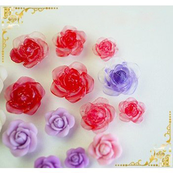 S567 シリコンモールド フラワー型 ローズ 薔薇 花びら ペタル 立体 パーツ スワロ レジン ハンドメイドの激安通販 You