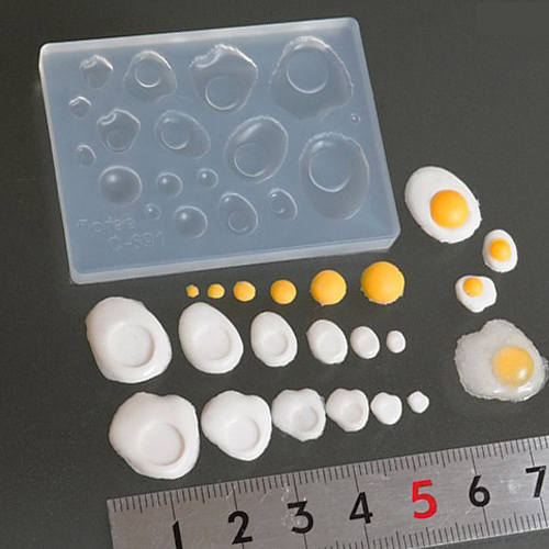 S964)シリコンモールド キッチン雑貨 目玉焼き 卵料理 エッグ 2種類×各